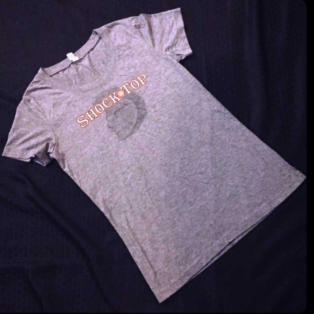 Loose fit Grey Shock Top T Shirt